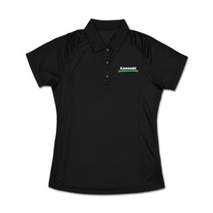 Women's Kawasaki 3 Green Lines Drytec Polo