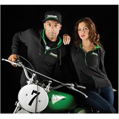 Women'S Kawasaki 3 Green Lines Hooded Sweatshirt