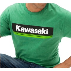 Kawasaki 3 Green Lines T-Shirt