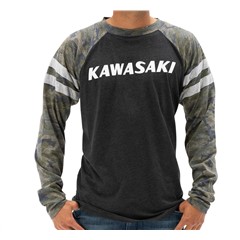 Kawasaki Heritage Camo Logo Long Sleeve T-Shirt