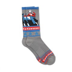 Kawasaki Heritage Logo Old School Sign Socks