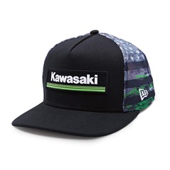 New Era 9Fifty Kawasaki 3 Green Lines Camo Flag Cap