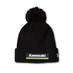 New Era Kawasaki 3 Green Lines Pom Beanie